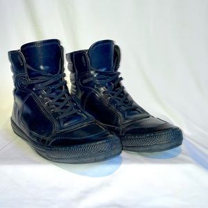 Diesel black gold high top sneakers